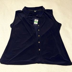Tommy Hilfiger, navy blue, large, sleeveless top